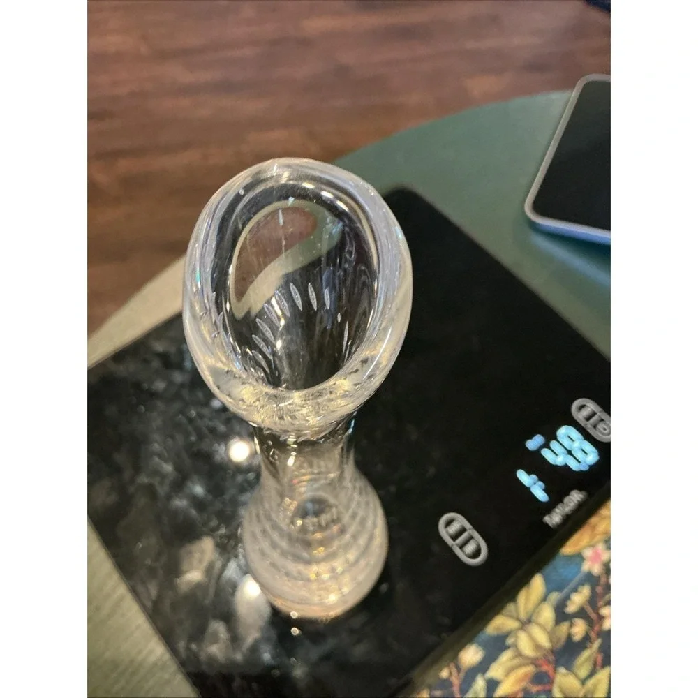 VTG Kosta‎ Boda Bud Vase Glass Controlled Bubble Vicke Lindstrand 13331 Signed